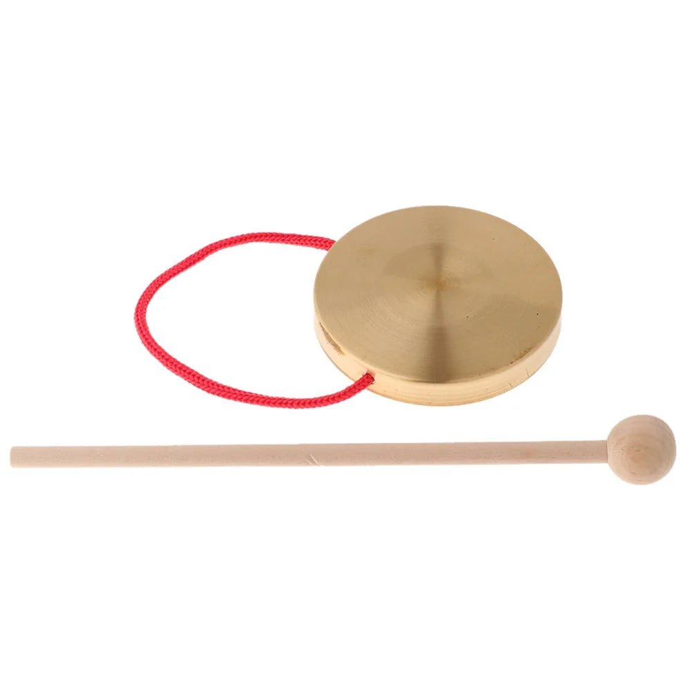 10cm/4 inch gongs, mini brass gongs, drums, orff percussion instruments Brass