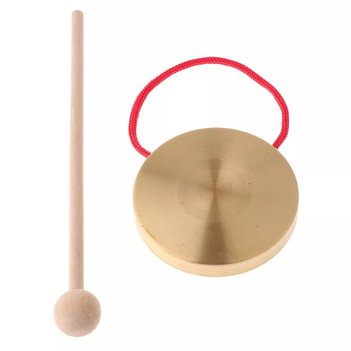 10cm/4 inch gongs, mini brass gongs, drums, orff percussion instruments Brass