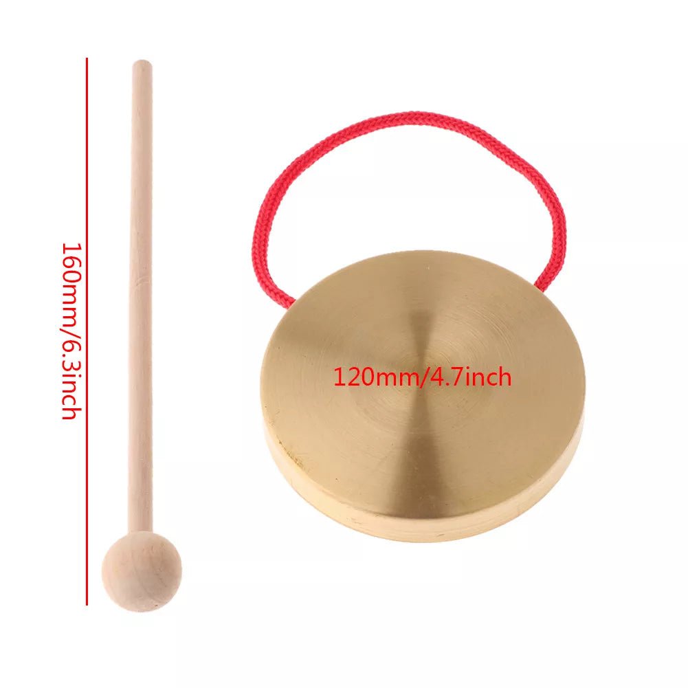 10cm/4 inch gongs, mini brass gongs, drums, orff percussion instruments Brass