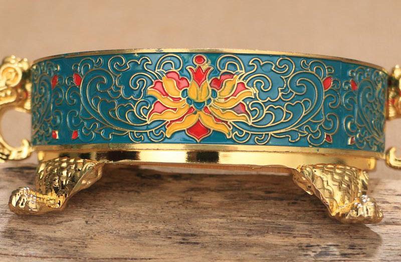 Antique Royal Tibetan Lotus Incense Burner