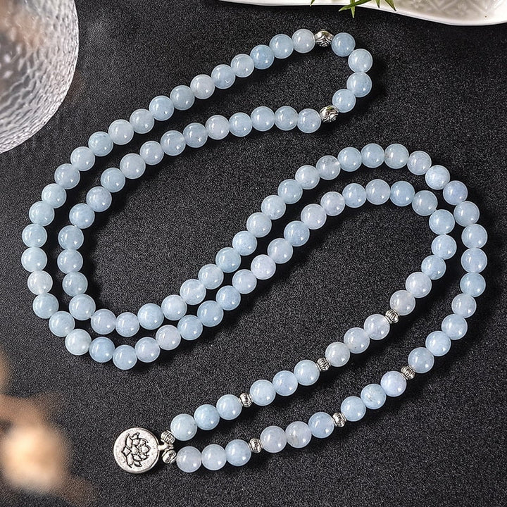 Aquamarine Inspirational Mala Bracelet Bracelets