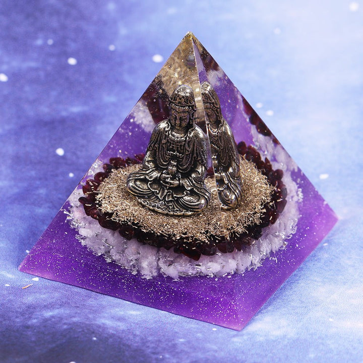 Deep Inner Peace Buddha Orgonite Pyramid Pyramids