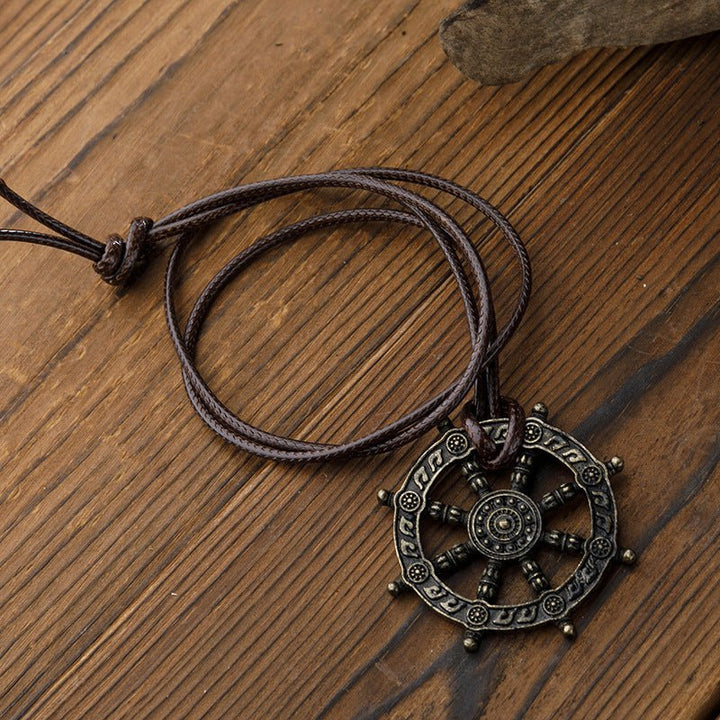 Dharma Wheel of Life Necklace