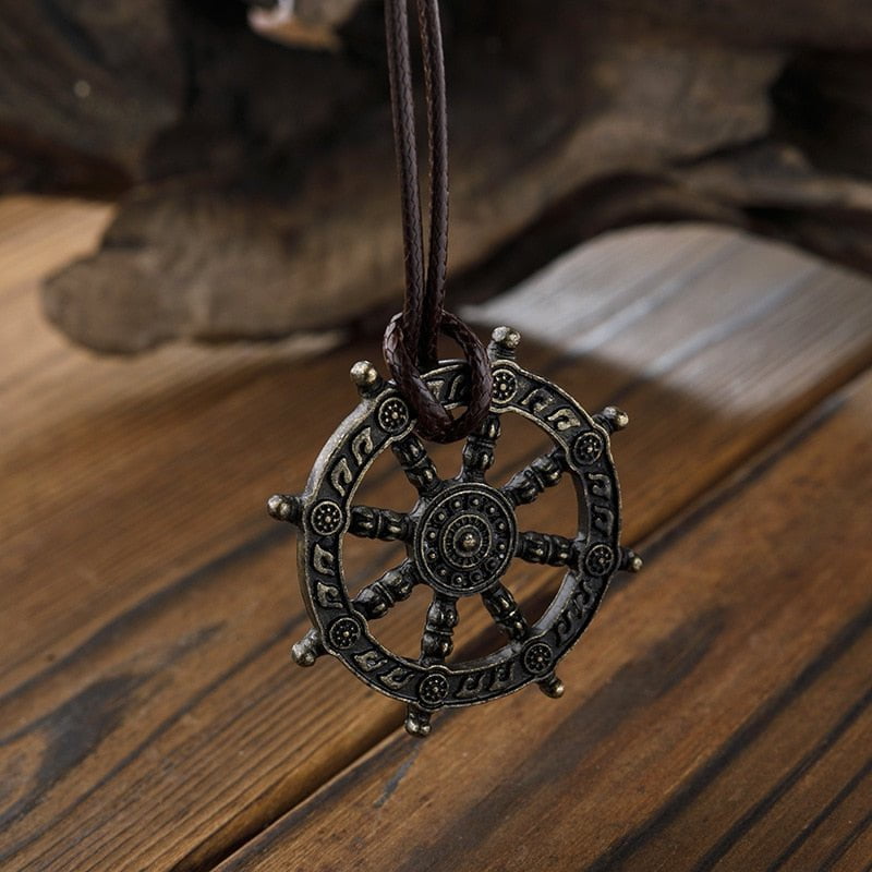 Dharma Wheel of Life Necklace