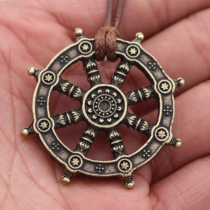 Dharma Wheel of Life Necklace