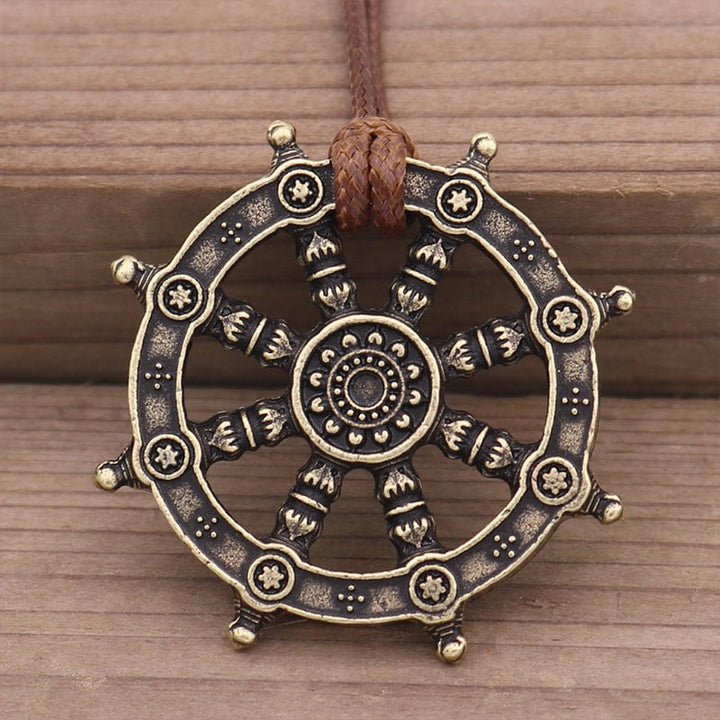 Dharma Wheel of Life Necklace