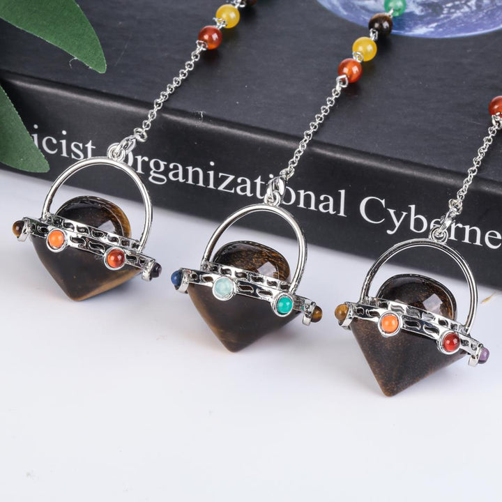 Galactic Crystal Pendulum Pendant