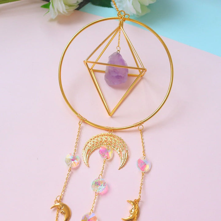 Handmade Amethyst Suncatcher Decor