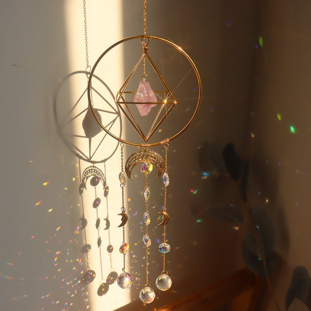 Handmade Amethyst Suncatcher Decor