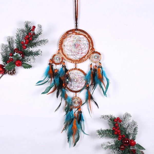 Handmade Five-ring Dreamcatcher Decor