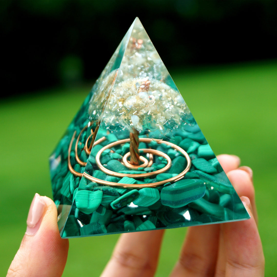 Malachite Pyramid for Transformation Pyramids