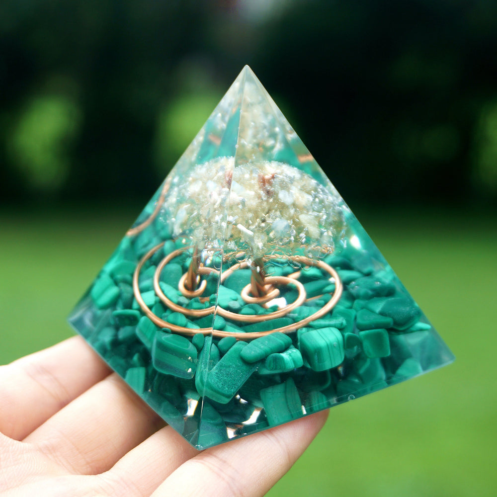 Malachite Pyramid for Transformation Pyramids