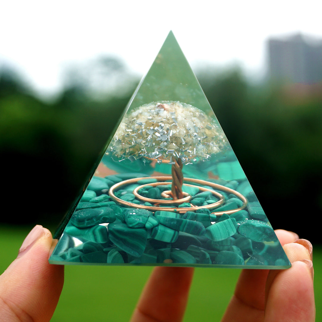 Malachite Pyramid for Transformation Pyramids