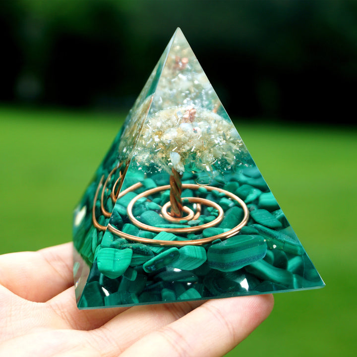 Malachite Pyramid for Transformation Pyramids