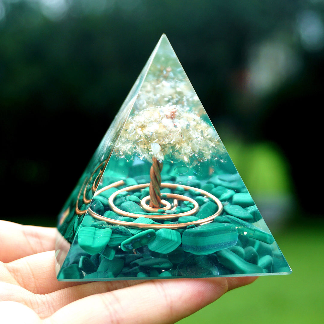 Malachite Pyramid for Transformation Pyramids