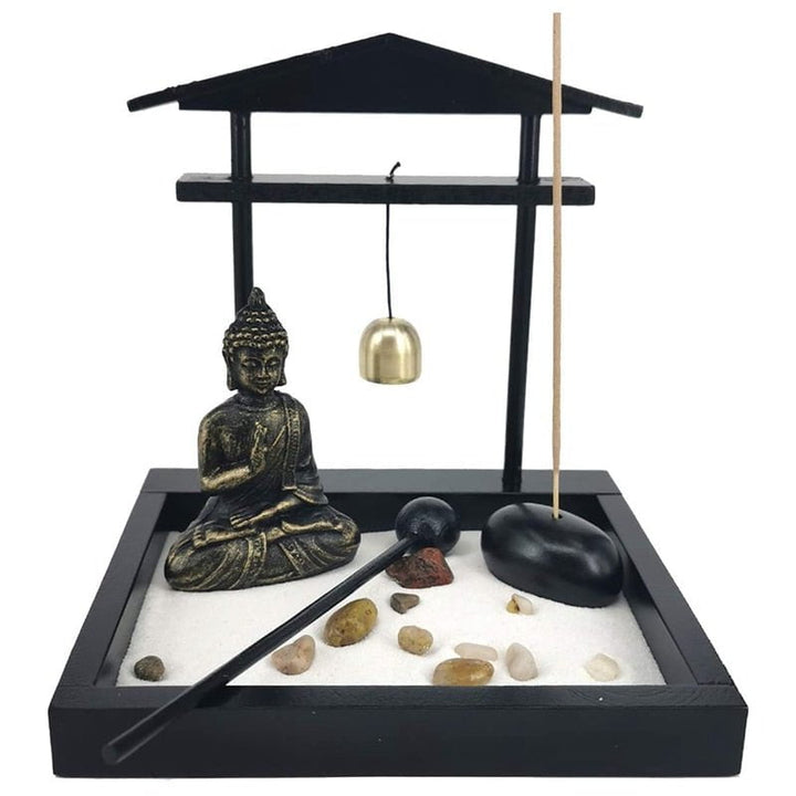 Mini Zen Garden Sand Tray Kit Decor