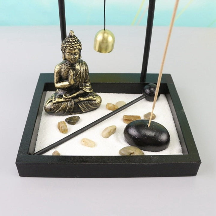 Mini Zen Garden Sand Tray Kit Decor