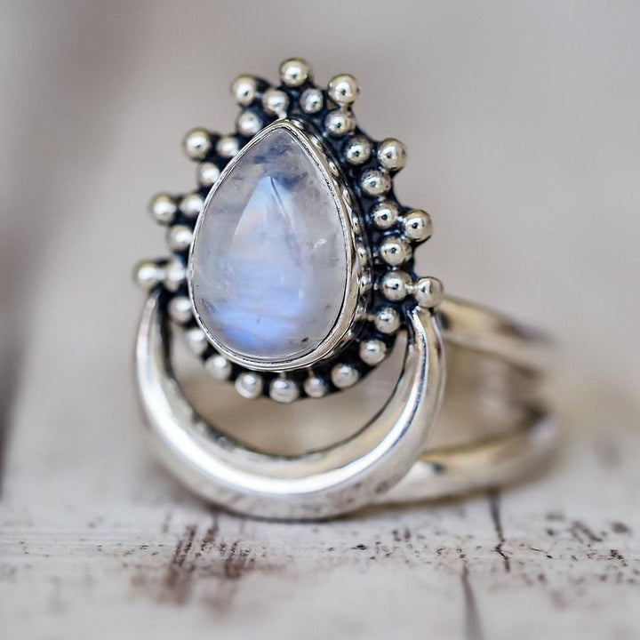 Moonstone Spiritual Growth Ring Rings