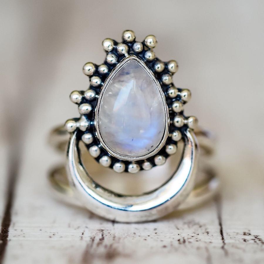 Moonstone Spiritual Growth Ring Rings