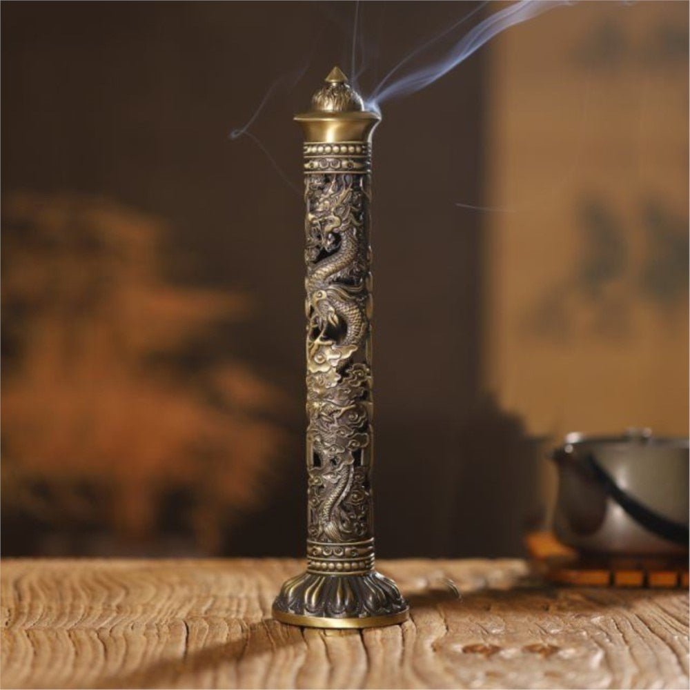 Mystic Dragon Incense Holder Decor