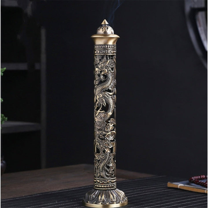 Mystic Dragon Incense Holder Flying Dragon Decor