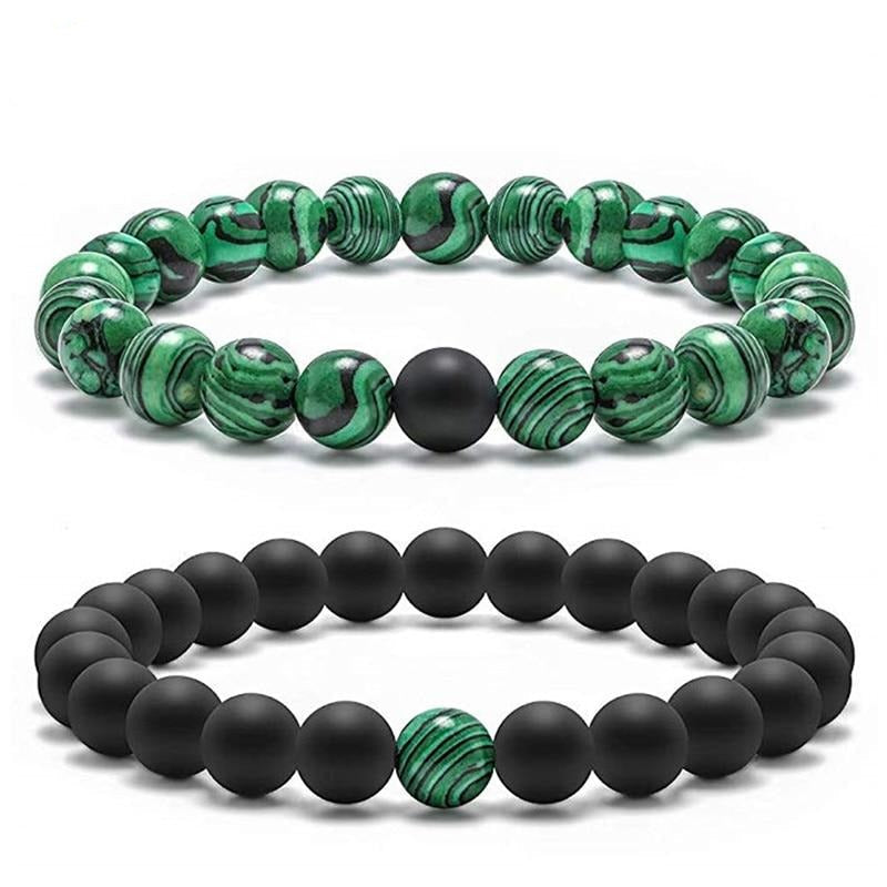 Universe Of Opportunity Malachite Bracelet Set