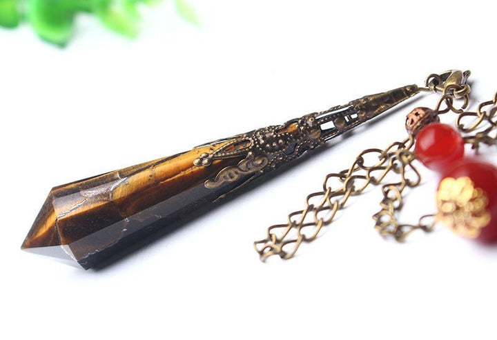 Tiger’s Eye Intuition Pendulum Copper Plated