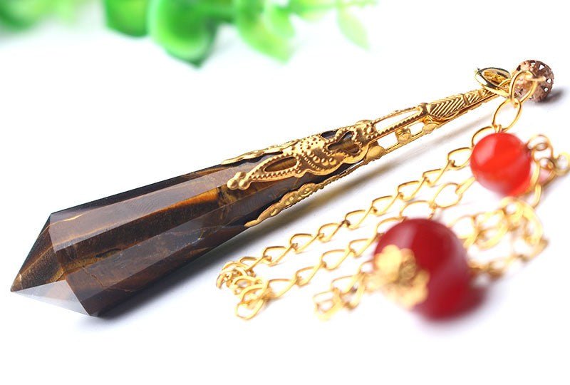 Tiger’s Eye Intuition Pendulum Gold Plated