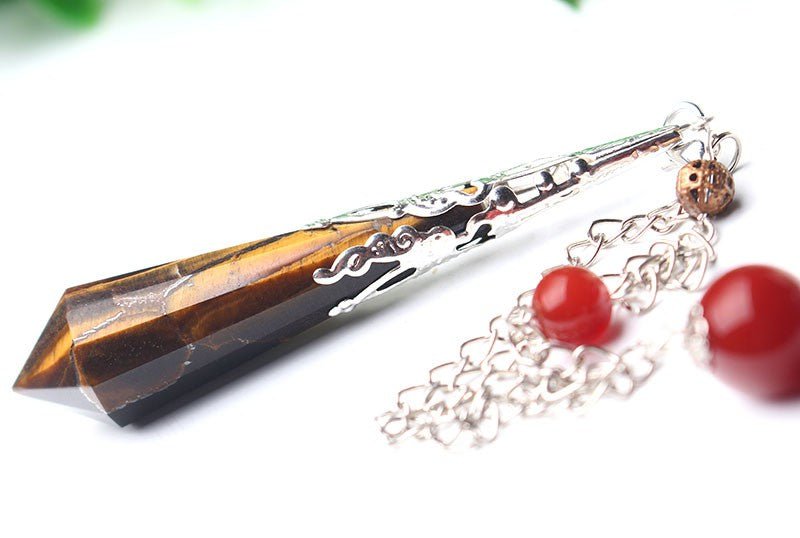 Tiger’s Eye Intuition Pendulum Silver Plated