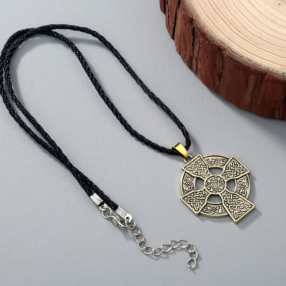 Viking Sun Cross Rune Necklace Necklaces