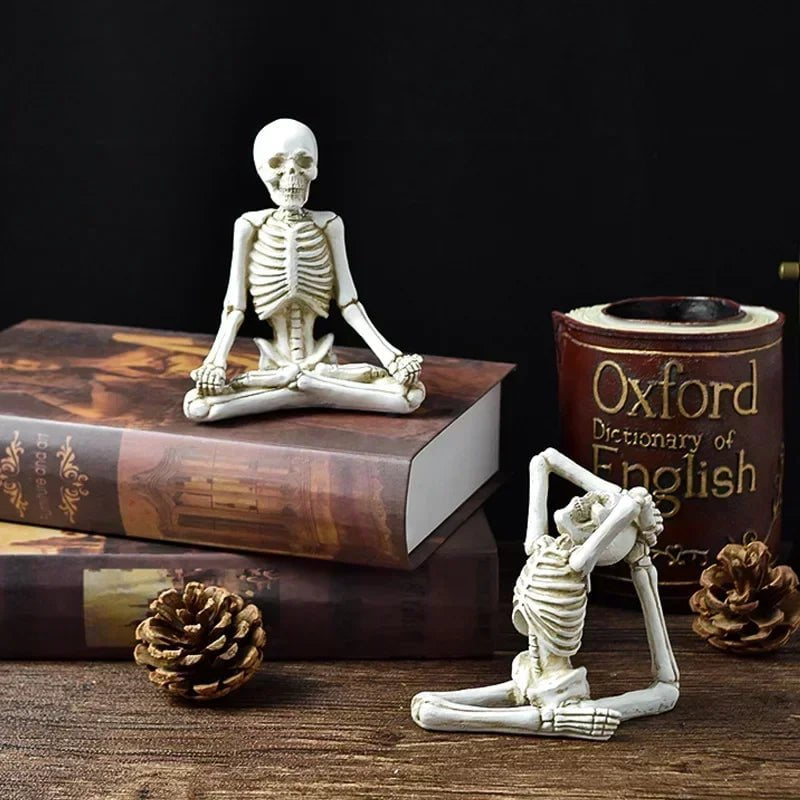 Yoga Skeleton Figurines Sculptures