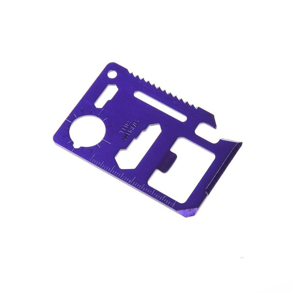 11-in-1 Multi Function Tool Card Purple Tools