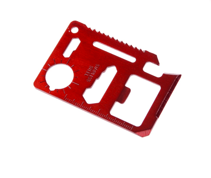 11-in-1 Multi Function Tool Card red Tools