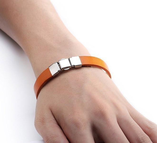 3 Buckle Genuine Leather Belt Bracelet Bracelets