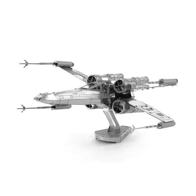 3D Metallic Spacecraft Nano Scale Models X Wing Toys