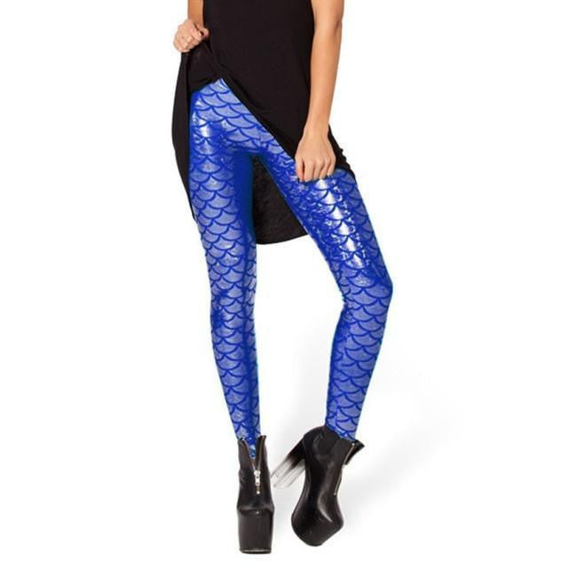 Amazing Mermaid Leggings Blue / L Clothing