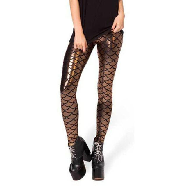 Amazing Mermaid Leggings Bronze / L Clothing