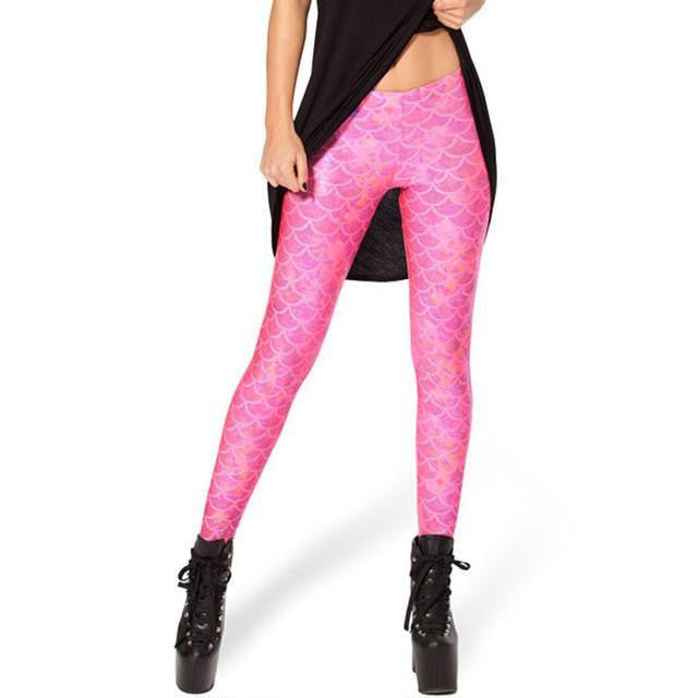 Amazing Mermaid Leggings Pink / L Clothing