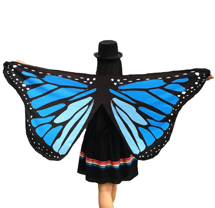 Butterfly Wings Beach Shawl Blue Accessories