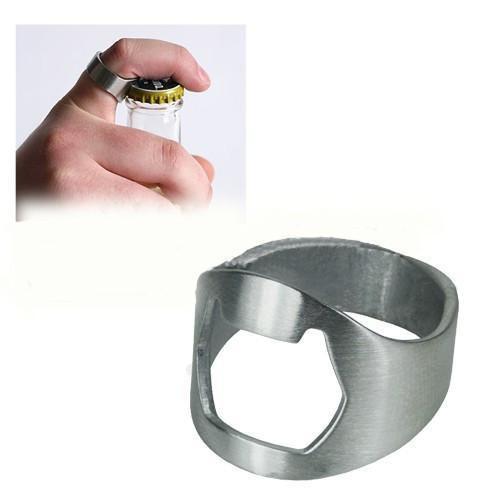 Cool Stainless Steel Bottle Cap Opener Ring Rings