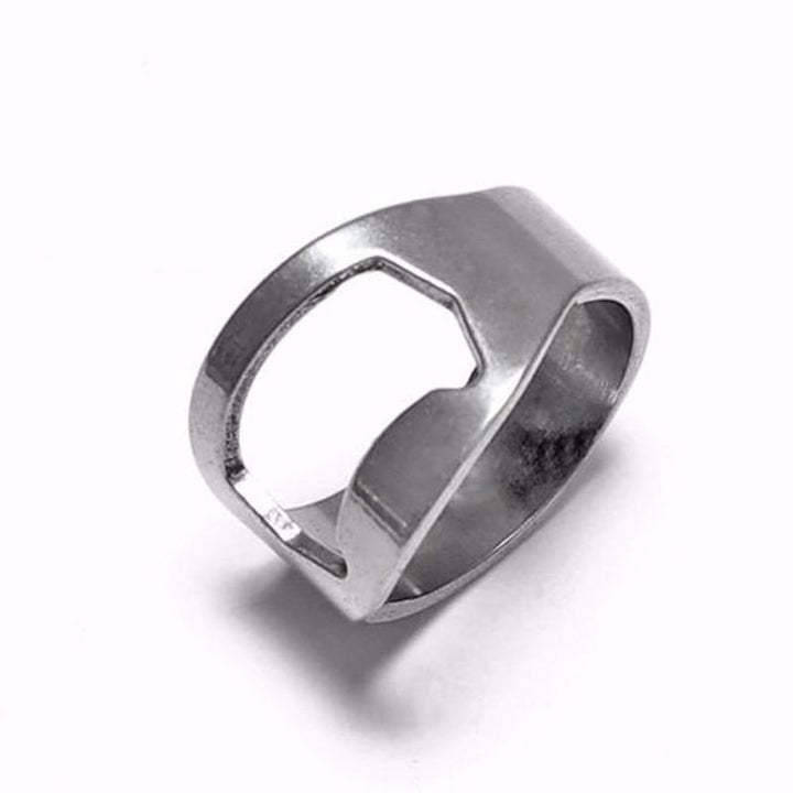 Cool Stainless Steel Bottle Cap Opener Ring Rings