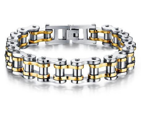 Cool Stainless Steel Men's Biker Chain Bracelet Bracelets