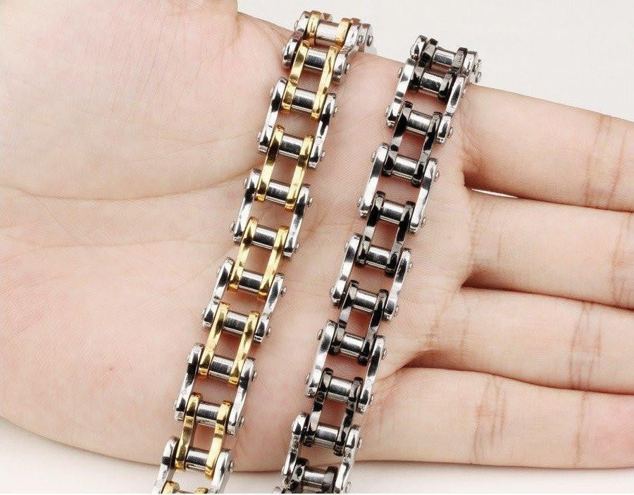 Cool Stainless Steel Men's Biker Chain Bracelet Bracelets