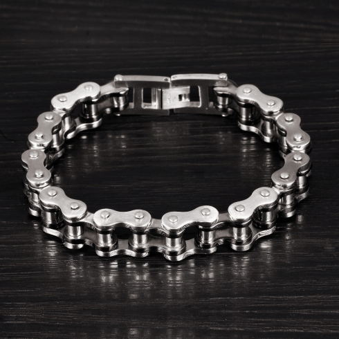 Cool Stainless Steel Men's Biker Chain Bracelet Bracelets