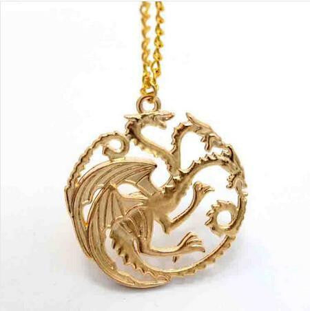 Game Of Thrones Targaryen Necklace Gold Plated Necklaces