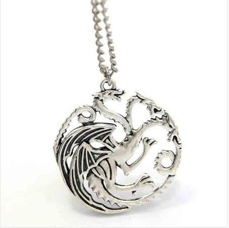 Game Of Thrones Targaryen Necklace Silver Plated Necklaces