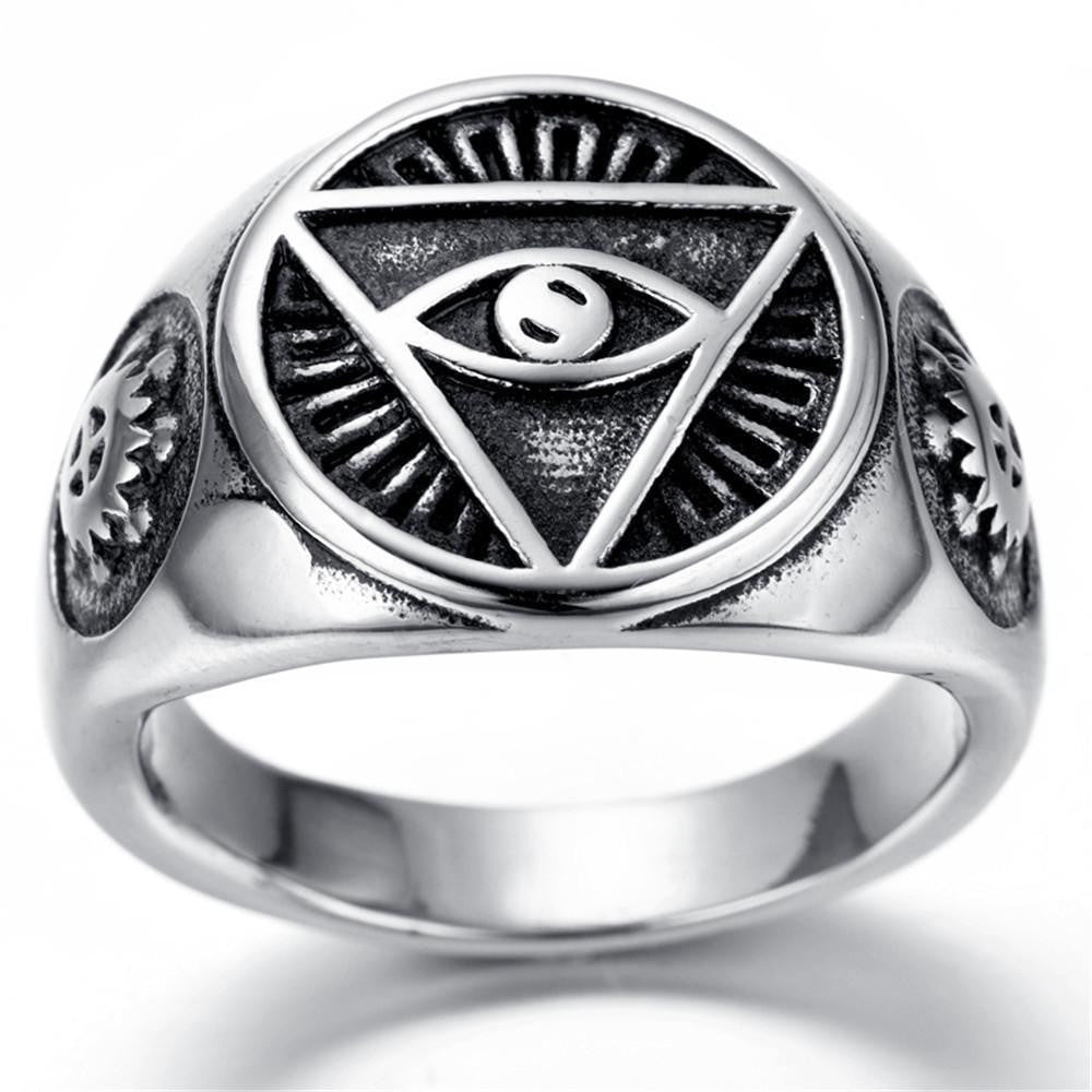 Illuminati Signet Ring Men Men's Ring