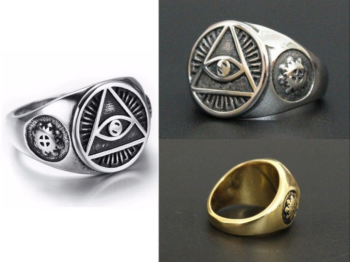 Illuminati Signet Ring Men Men's Ring