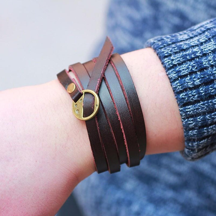 Inspirational Multi-layer Genuine Leather Bracelet Bracelets