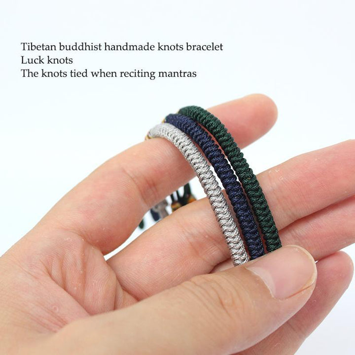 Lucky Handmade Buddhist Knots Serenity Rope Bracelet Bracelets